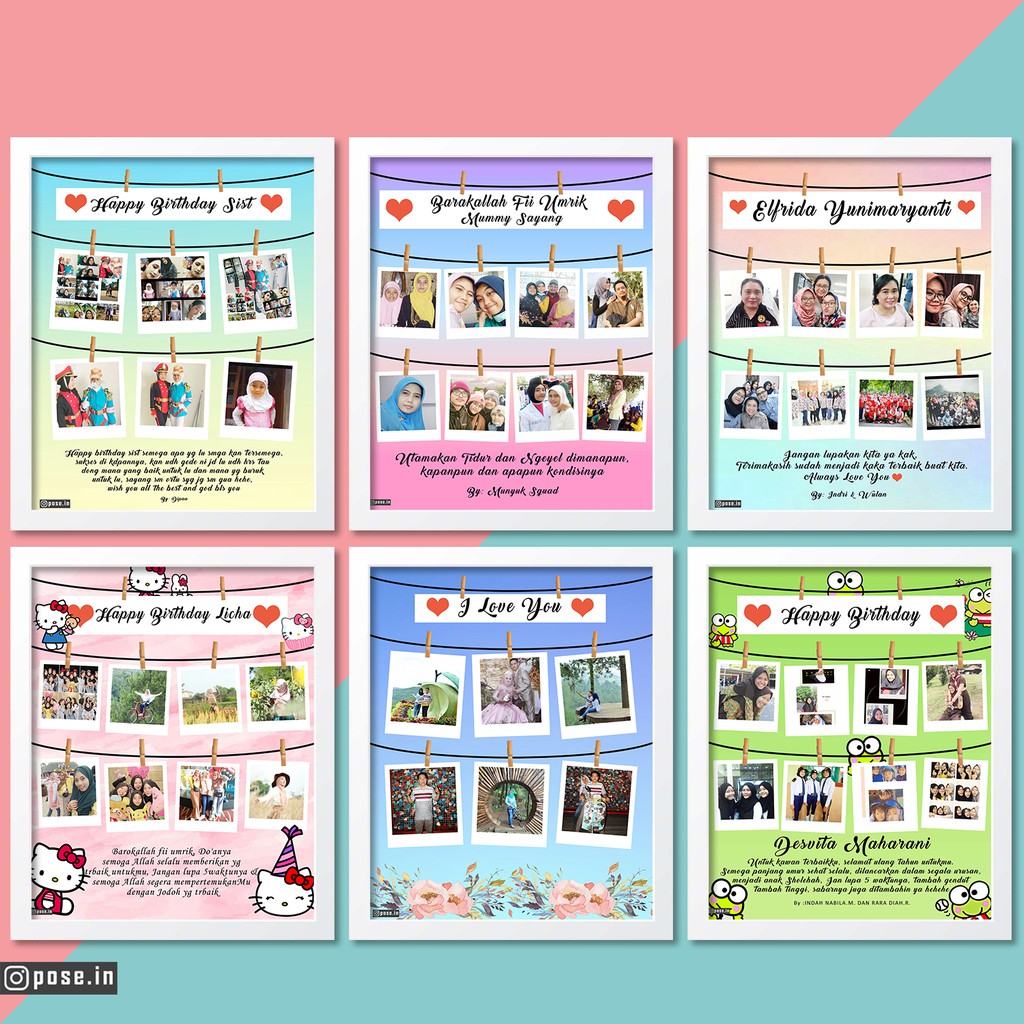 POLAROID EDIT FOTO GRADUATION BIRTHDAY ANNYVERSARY SOFTCOPY
