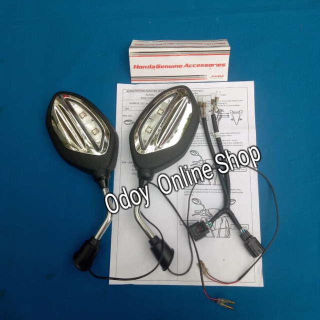 Spion Led accessories Honda Spion lampu sein menyala All new Vario 125 150 esp led 2019 Ori AHM