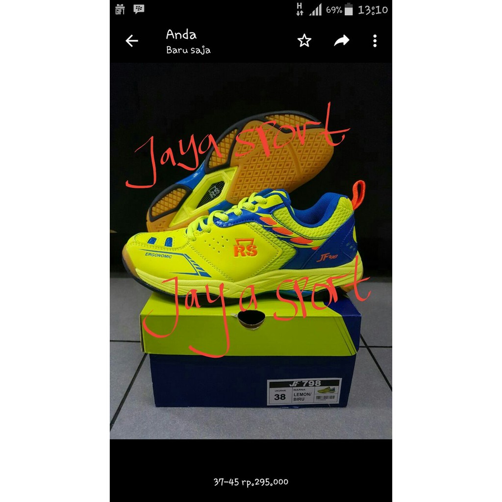 Sepatu Badminton RS JF 798