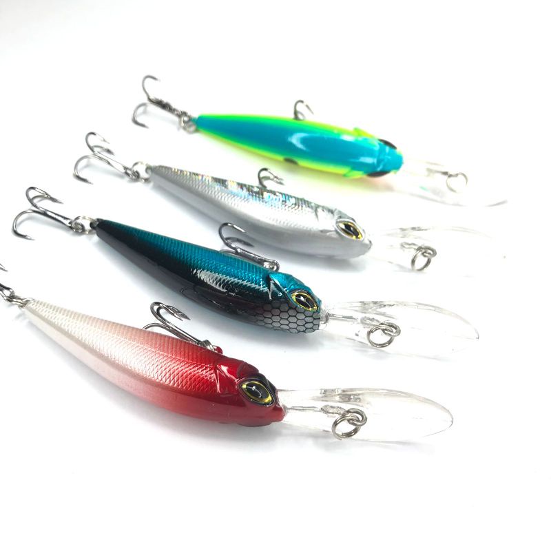 Minnow Lure Bentuk Ikan Panjang Umpan Floating