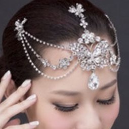 [BISA COD] HIASAN RAMBUT AKSESORIS WEDDING TIARA PENGANTIN HEADPIECE APM003