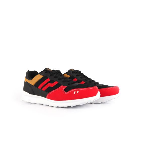Sepatu Piero Jogger Barong Black Red White