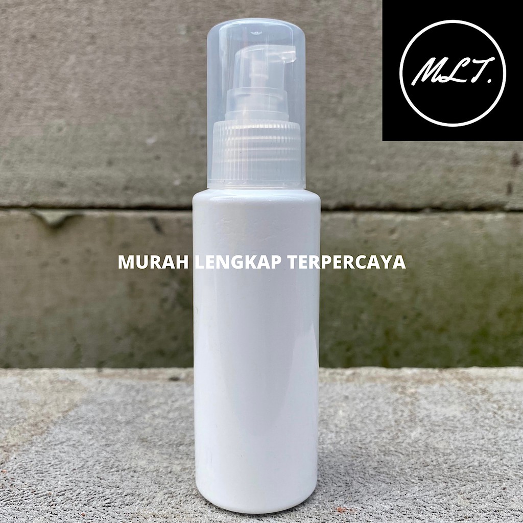 BOTOL 100ML PUMP TREATMENT RF PUTIH FULLCAP  PUMP TREATMENT NATURAL