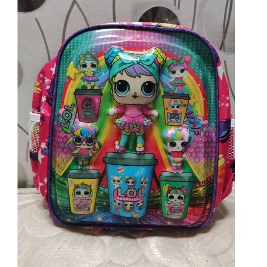 Wow Murah Meriah.. Tas anak sekolah TK boba / ukuran TK cewe perempuan /tas terlaris /  / tas lampu 