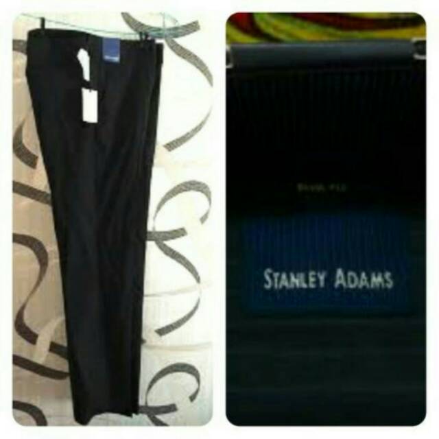 Celana kerja formal non formal panjang bahan kain cowo pria stanley adams adam reguler reg slim fit