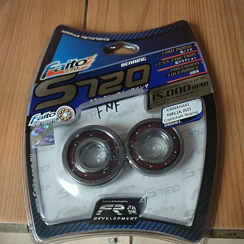 bearing krek as faito s720 15.000rpm racing buat motor Kawasaki ninja rr 150 dan ninja r 150 bahan k
