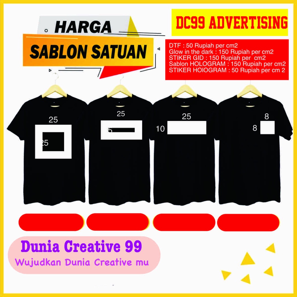 SABLON SETRIKA Custom Satuan