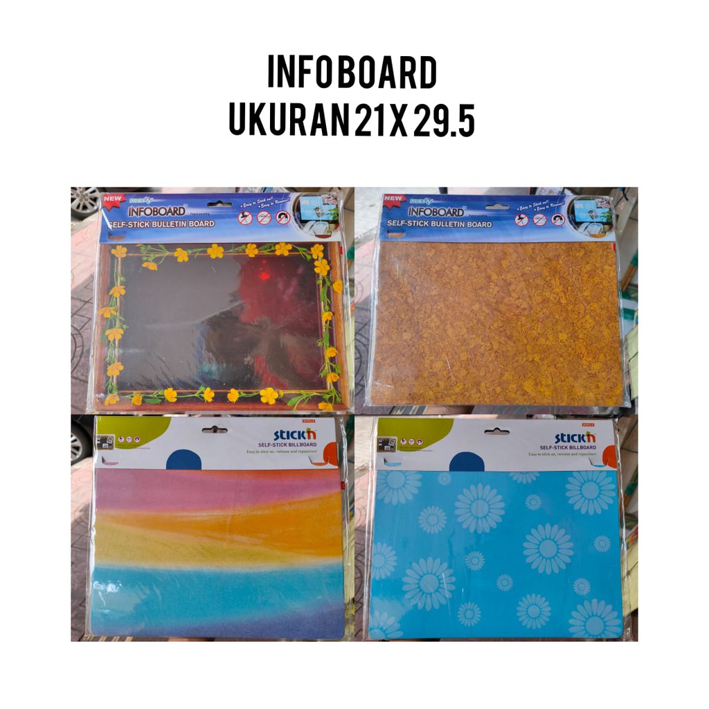 

papan pengumuman stickn self stick buletin board 21x30 cm tanpa paku