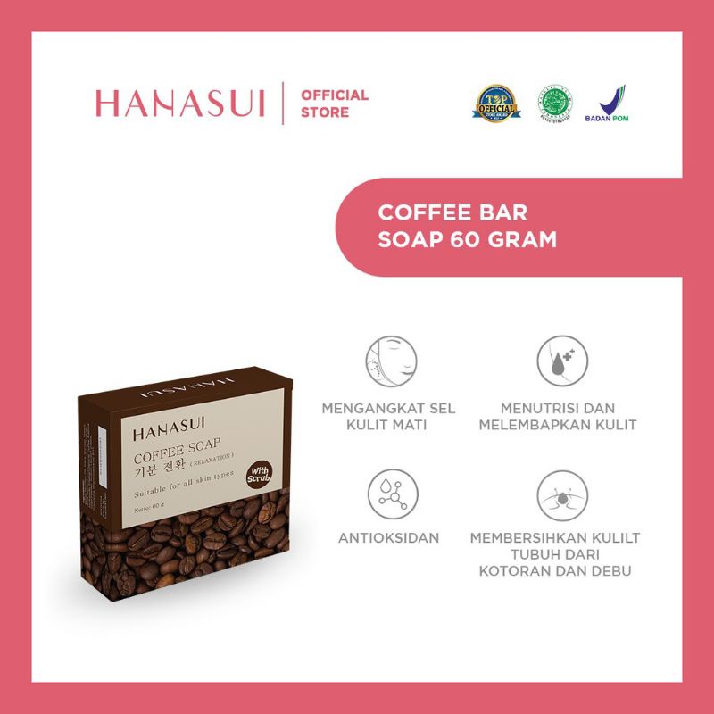 CS1- Hanasui Coffee Bar Soap 60gr