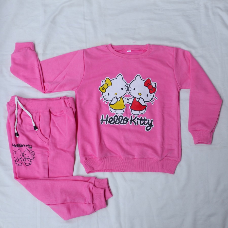 Setelan Sweater Joger Anak Karakter Usia 1 - 5 Tahun Unisex | Baju Stelan Piyama Babyterry | Switer jogger Bebi tery | Stelan Sweater Jogger Anak Perempuan | Stelan Sweater Joger Anak Laki - Laki