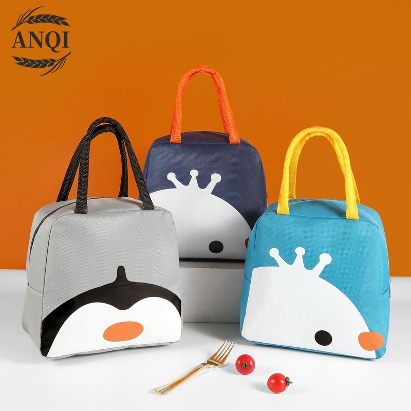 ANQI 1888 Tas Bekal Karakter/Iconic Insulated Lunch Bag Cooler WAJAH KARTUN -Tas Bekal Makan VS-28