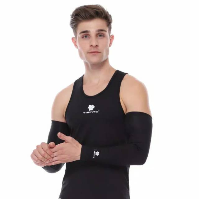 Manset tangan TIENTO hand sleeve sport arm sock kaos tangan baselayer lengan olahraga lari sepeda