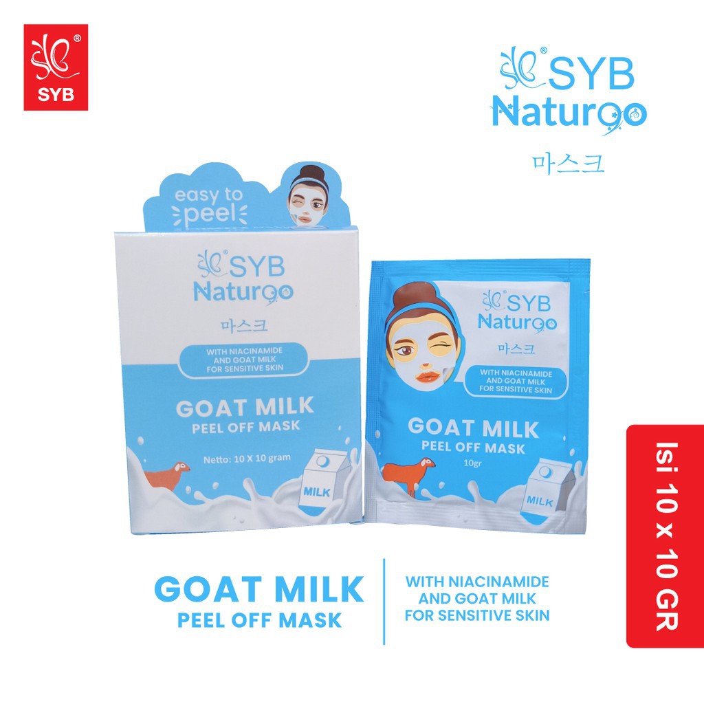 SYB NATURGO GOAT MILK / GOLD / DIAMOND PEEL OFF MASK | MASKER PEEL OFF