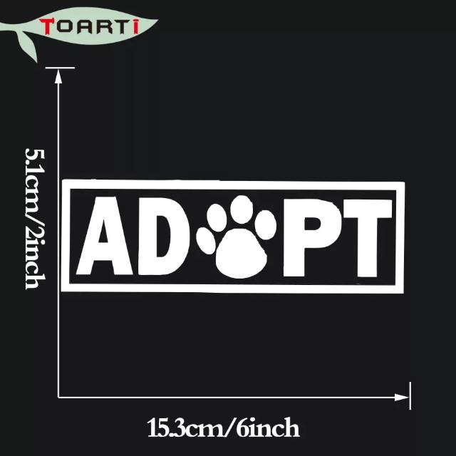 Stiker Adopt kaki kucing atau anjing cutting stiker