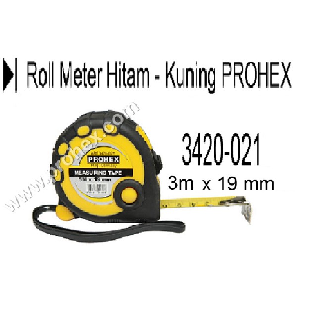 

Roll Meter Hitam - Kuning 3420-021