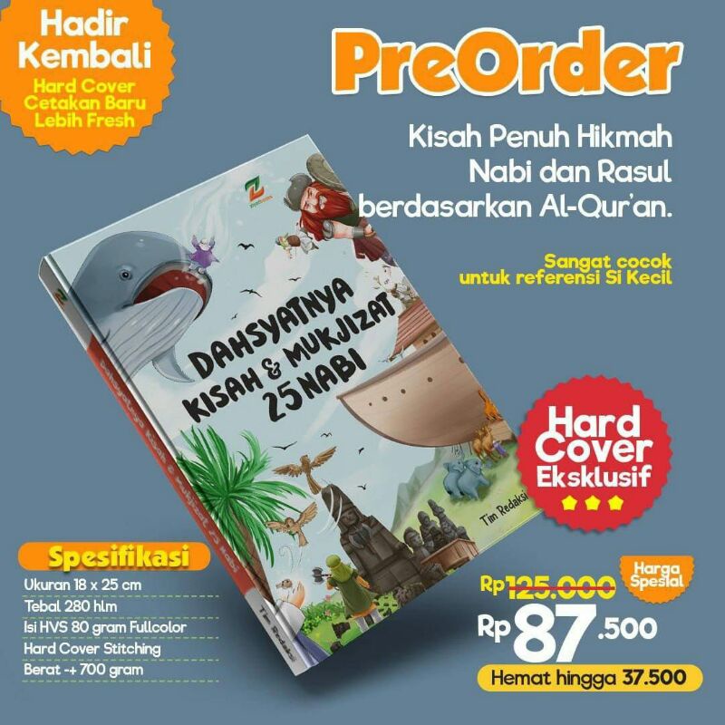 Jual Buku Dahsyatnya Kisah Dan Mukjizat 25 Nabi Dan Rasul Ziyad Books ...