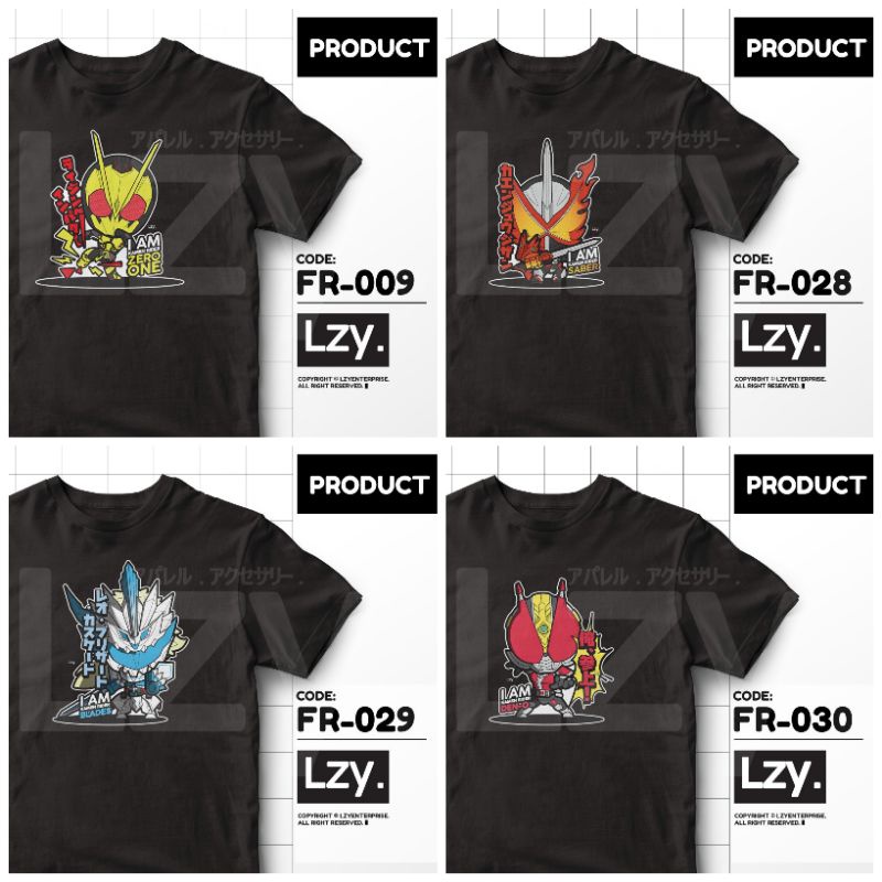 [PRE-ORDER] KAOS KAMEN RIDER ZERO ONE / SABER / BLADES / DEN-O POWER POSE Design by LZY