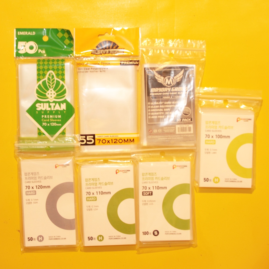 [Sharing] Inner Sleeve Popcorn Hard Hijau dan Sultan Emerald, Zircon untuk Pelindung Photocard/Polar
