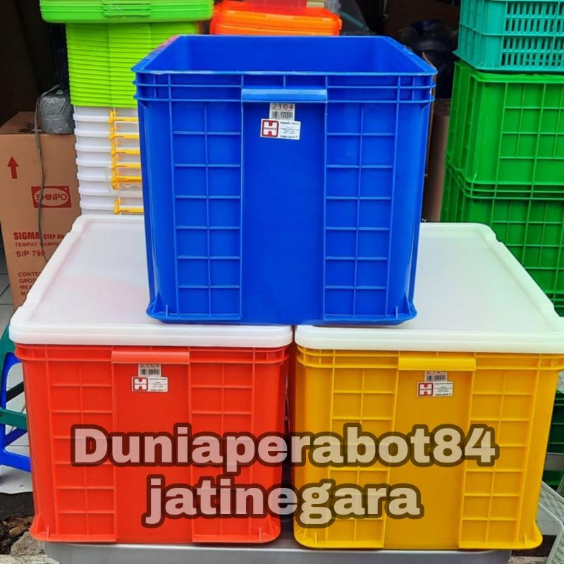 Container Box Industri Hanata 2104 / Keranjang Industri Rapat Hanata