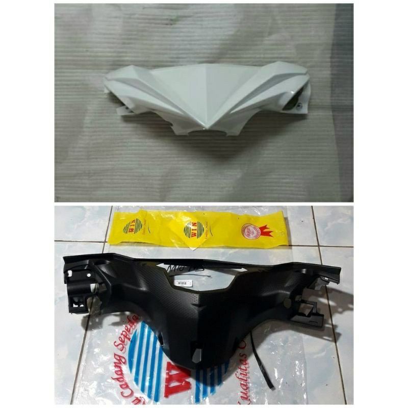 BATOK DEPAN BELAKANG MIO M3 PUTIH 2014 2015 2016 | FRONT HANDLE COVER MIO M3 | REAR HANDLE COVER MIO M3 | BATOK YAMAHA MIO M3