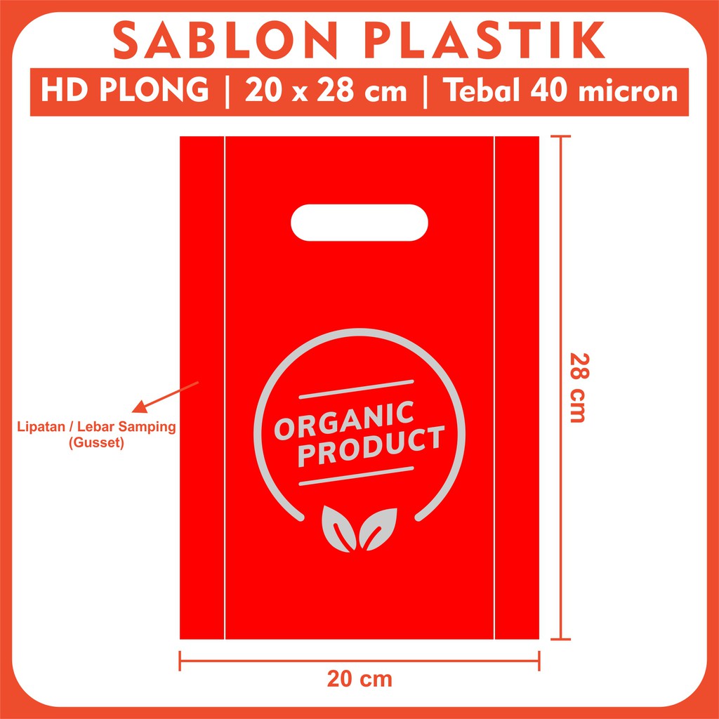 

Sablon Plastik HD Plong 20 x 28 cm | Plastik Sablon Kresek Shopping Bag Plastik Plong Olshop