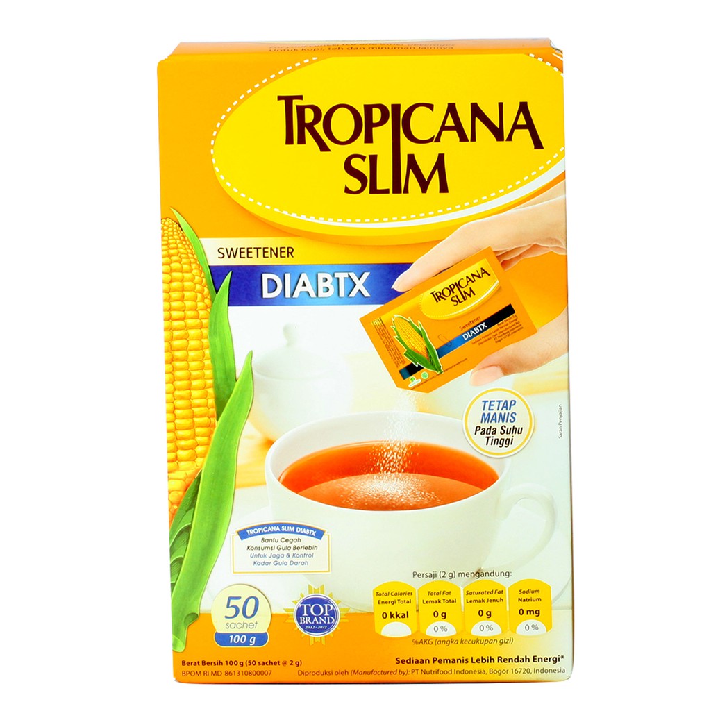 

Tropicana Slim Sweetener Diabtx Box 100 Gram