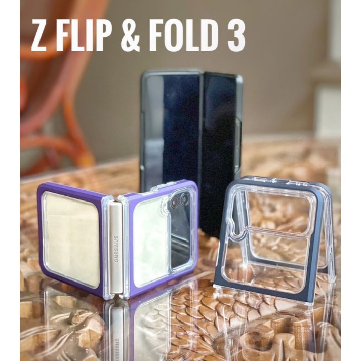 Case chrome Armor Z Flip 3/4 Z Fold 4 SoftcaseClear