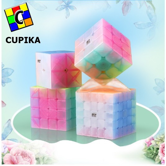 Rubik 5x5 QiYi QiZheng Jelly 5x5x5 Stickerless Transparan