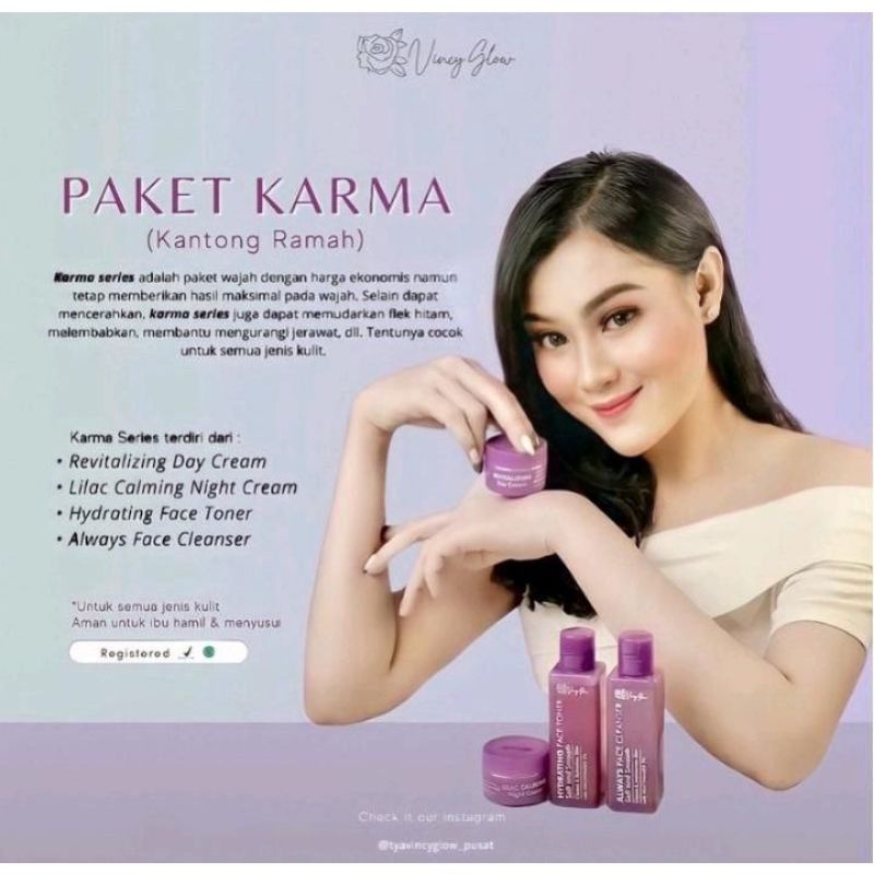 VINCY GLOW BPOM PAKET KARMA