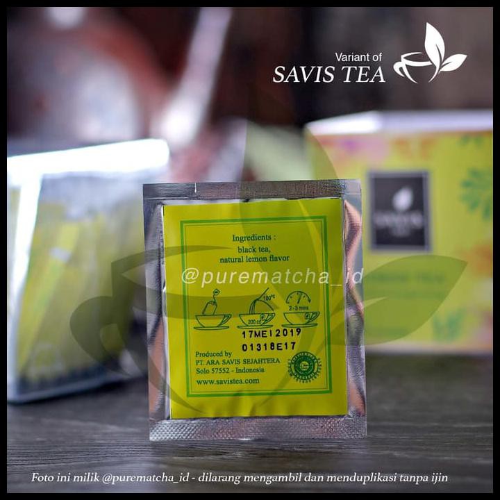 

Savis Tea - Premium Lemon Tea 1 Teabag Teh Celup Lemontea Cafe [Sample