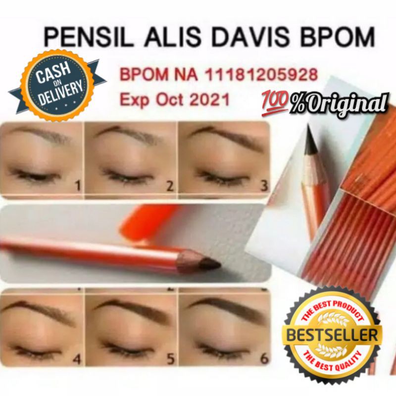 12 PCS PENSIL ALIS DAVIS TERMURAH