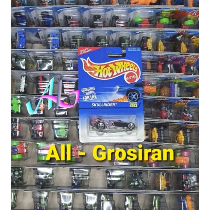 Hotwheels Hot Wheels SKULLRIDER Blue Card Tahun Lama Original Mattel