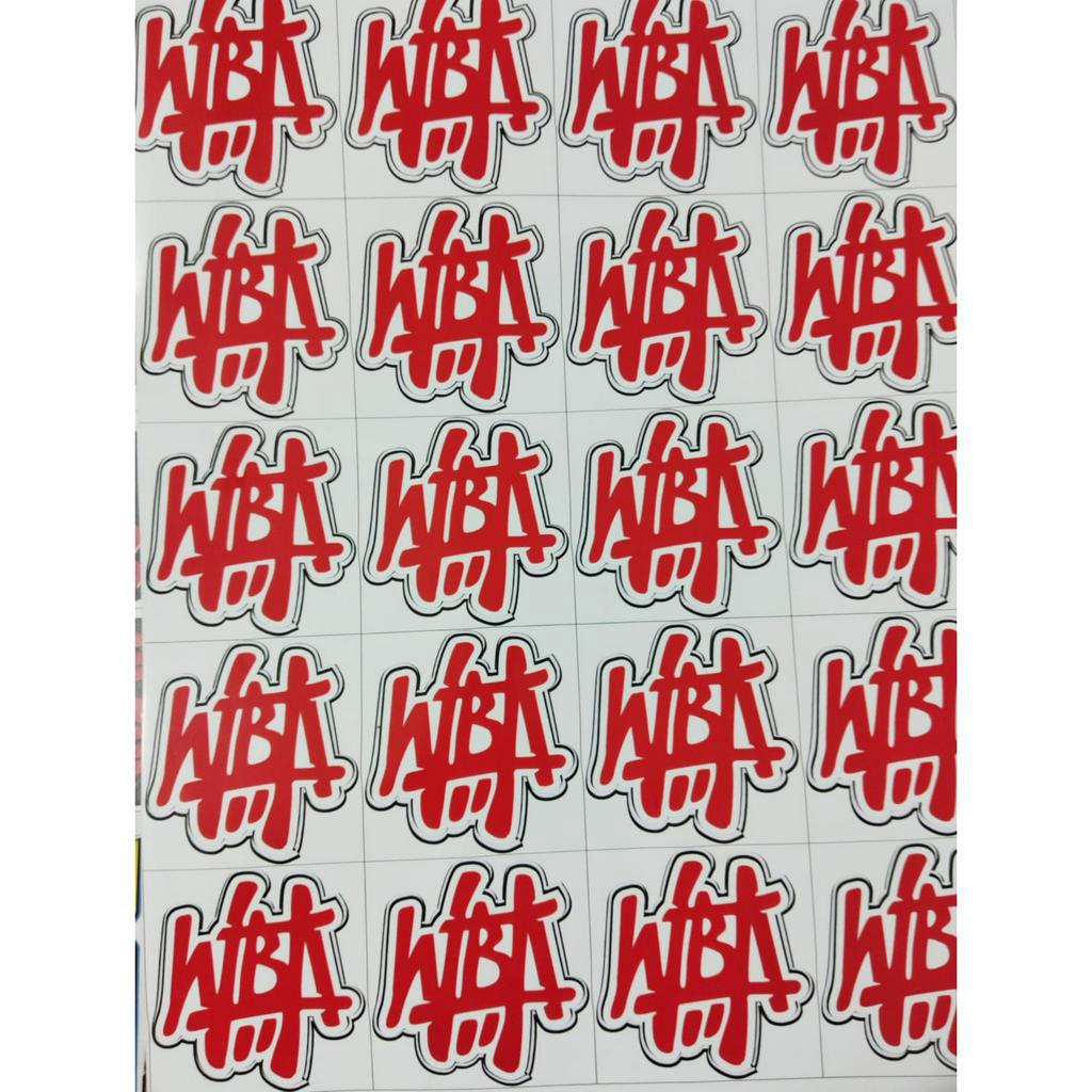

STIKER KECIL EMBLEM SPOT DOP MOTIF LOGO WIBA