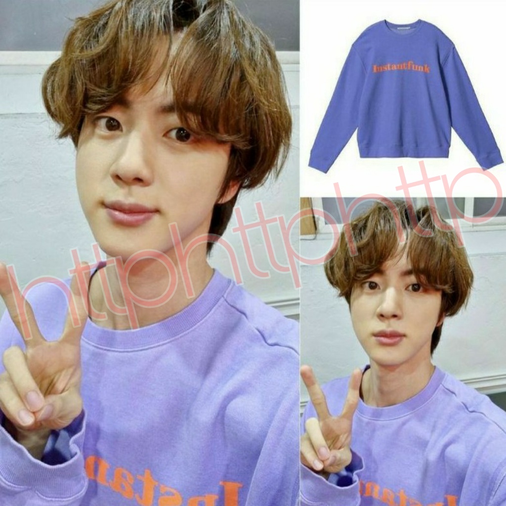 COD SWEATER BTS SEOKJIN INSTANTFUNK LILAC KPOP PREMIUM UNISEX