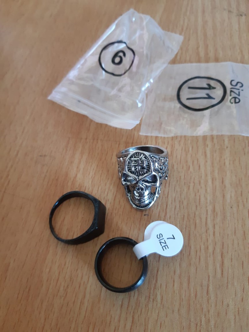 Cincin Stainless Steel 316l Gaya Retro Dengan 7 Engsel Untuk Pria