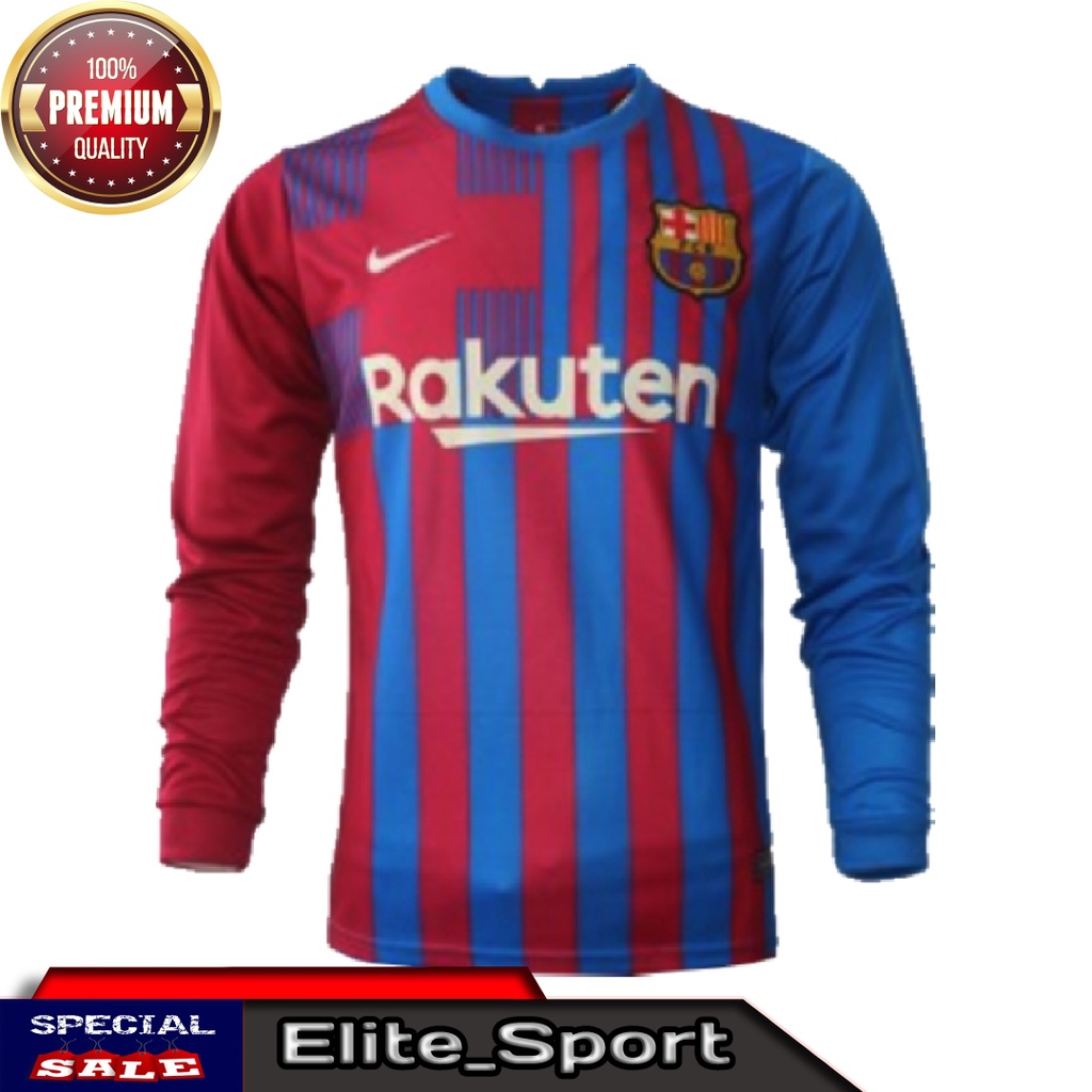 Jersey Barcelona Home Lengan Panjang 2021 2022 Grade Ori Baju Bola Barcelona Lengan Panjang Terbaru Shopee Indonesia