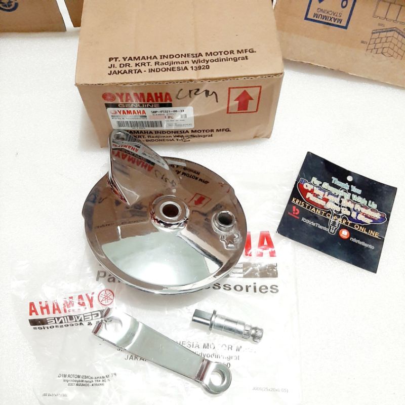 as paha rem tutup tromol belakang rxking rx king rxk original chrome