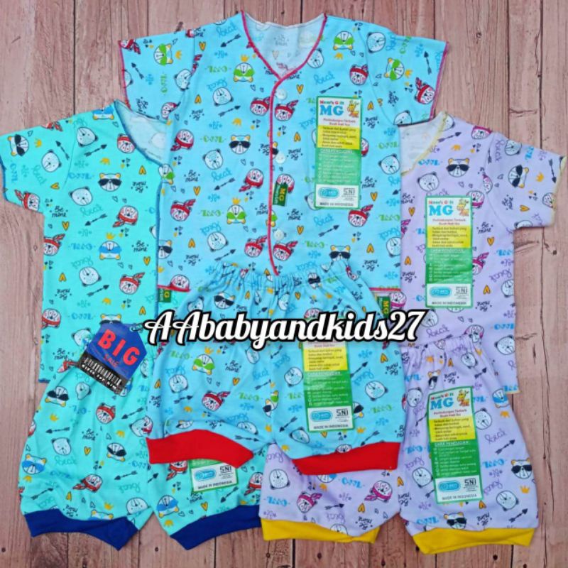 DAPAT 3STEL!!!MOMS GIFT SETELAN BAJU BAYI LENGAN PENDEK FULL PRINTING SNI HIGHT QUALITY