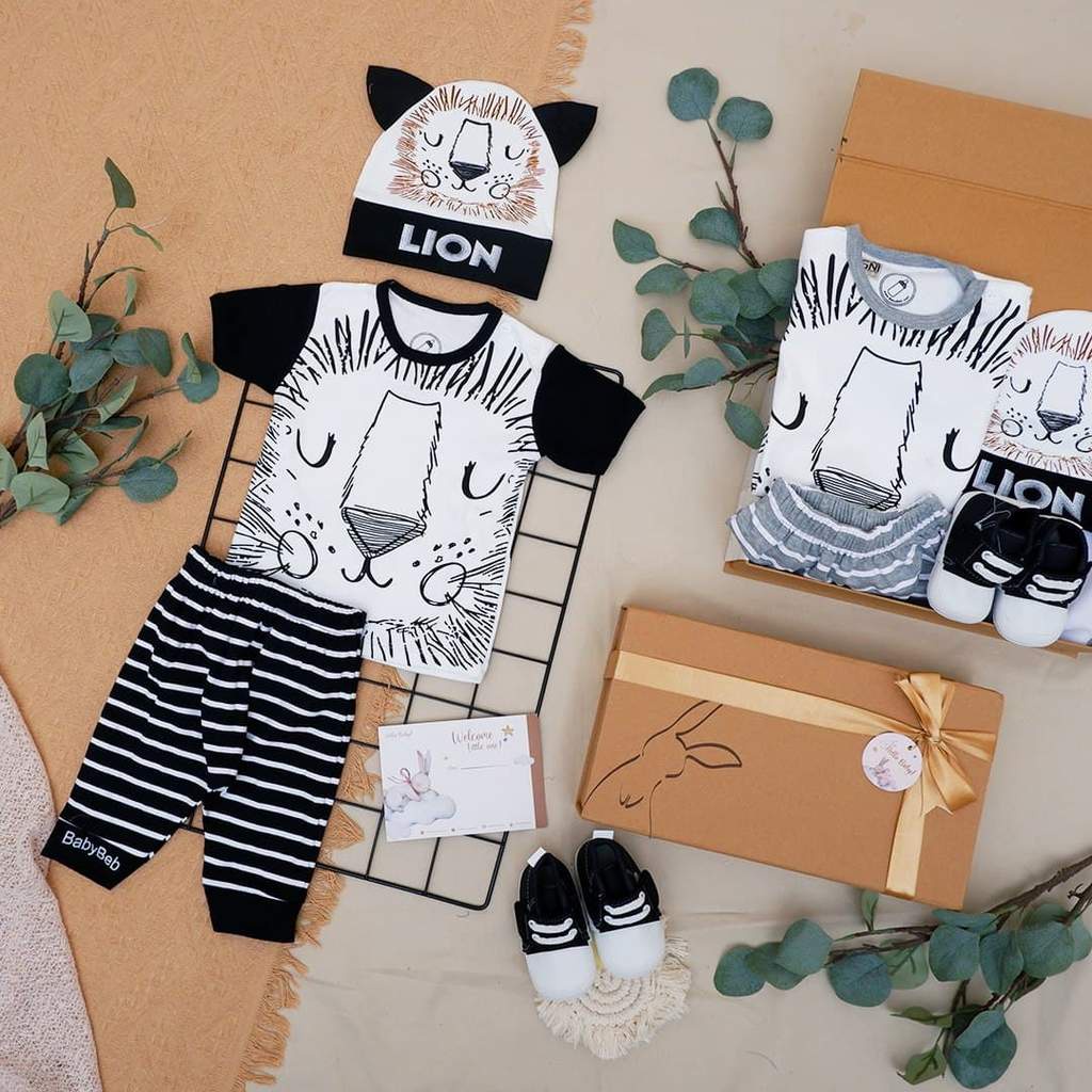 LIO036 Boys Baby Hampers 0-12 months/ Hampers bayi newborn/ Kado bayi/ baby boys gift set-Winston Black
