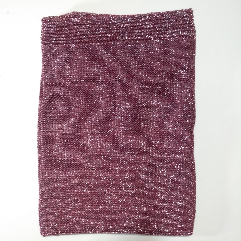 PASHMINA RAJUT GLITTER TERLARIS BAHAN BERKUALITAS HIJAB JILBAB PENGANTIN WISUDA WEDDING-MAROON