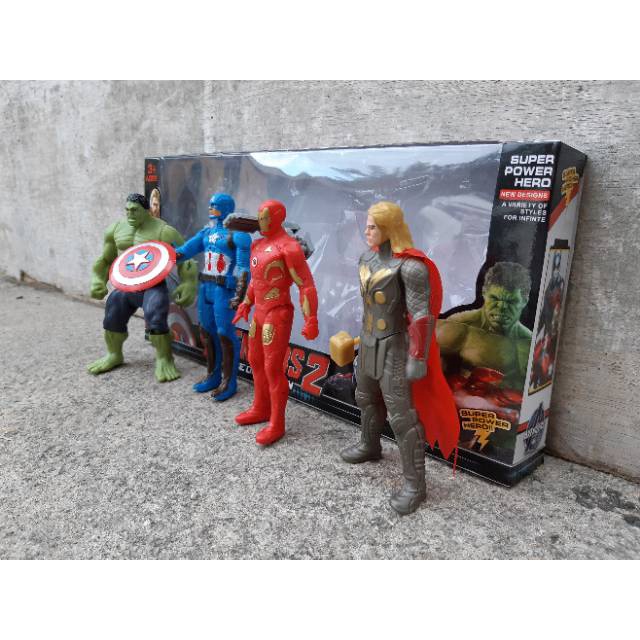 Mainan Anak Avegers 4 Age Of Ultron Mainan Figure Set isi 4