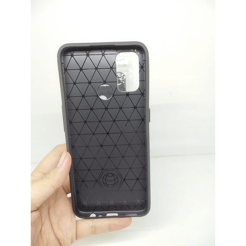 Case Slim Fit Carbon Oppo A53 2020 6.5 inchi Softshell Fiber Multi Carbon