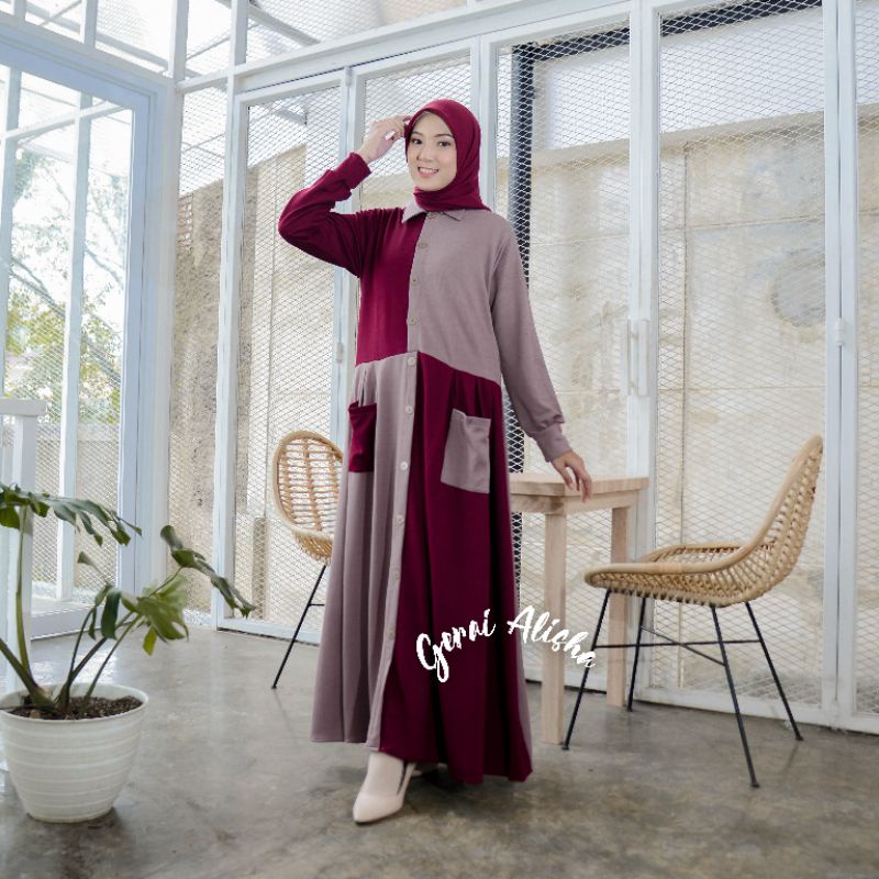 GAMIS WANITA SALUR Knit IMPORT // Dress Knit Salur Import // Dress All Size