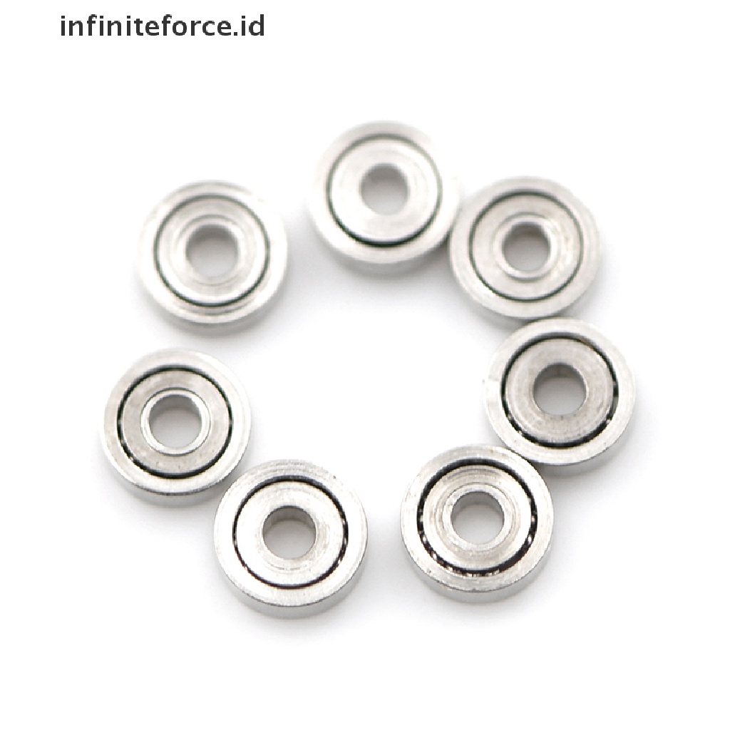 (Infiniteforce.Id) 10pcs Bola Bearing Metal Mini 681zz Ukuran 1x3 X 1mm