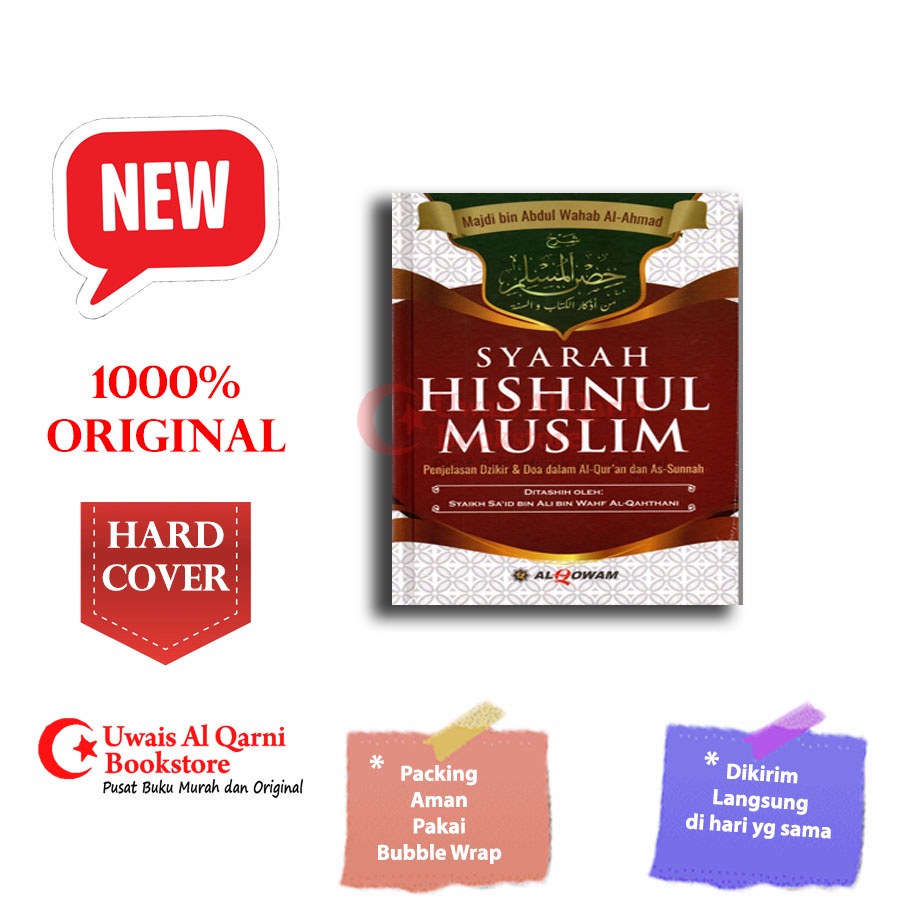 BEST SELLER ORIGINAL BUKU SYARAH HISNUL MUSLIM - AL QOWAM