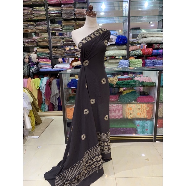 Kain Sifon Bordir / Bahan Sifon Bordir