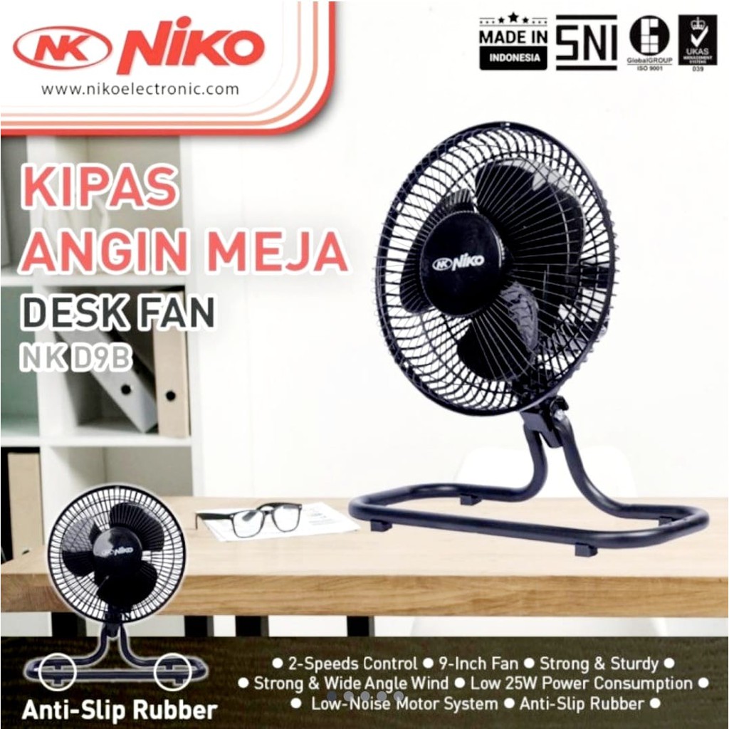 NIKO KIPAS ANGIN MEJA 9&quot; DESK FAN NKD 9B