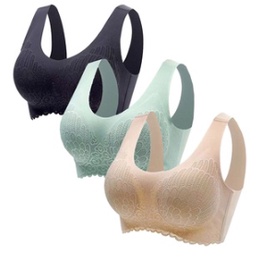 GO!BR842 BH BRA SEAMLESS LACE PUSH UP TANPA KAWAT BRALATE ELASTIS DENGAN BUSA BAHAN HALUS