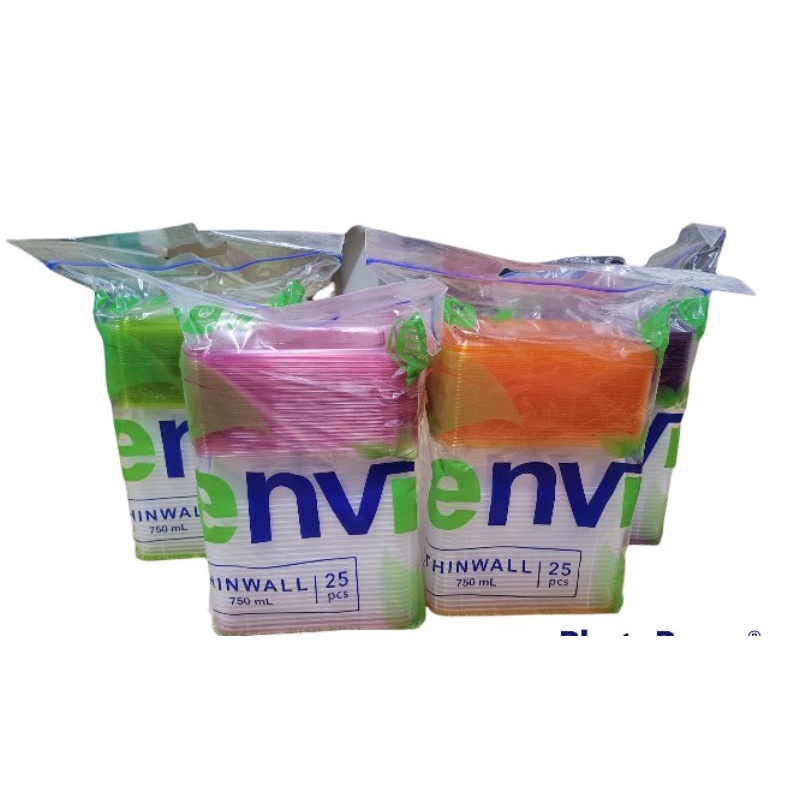 Thinwall Segi 500ml/650ml/750ml isi 25set