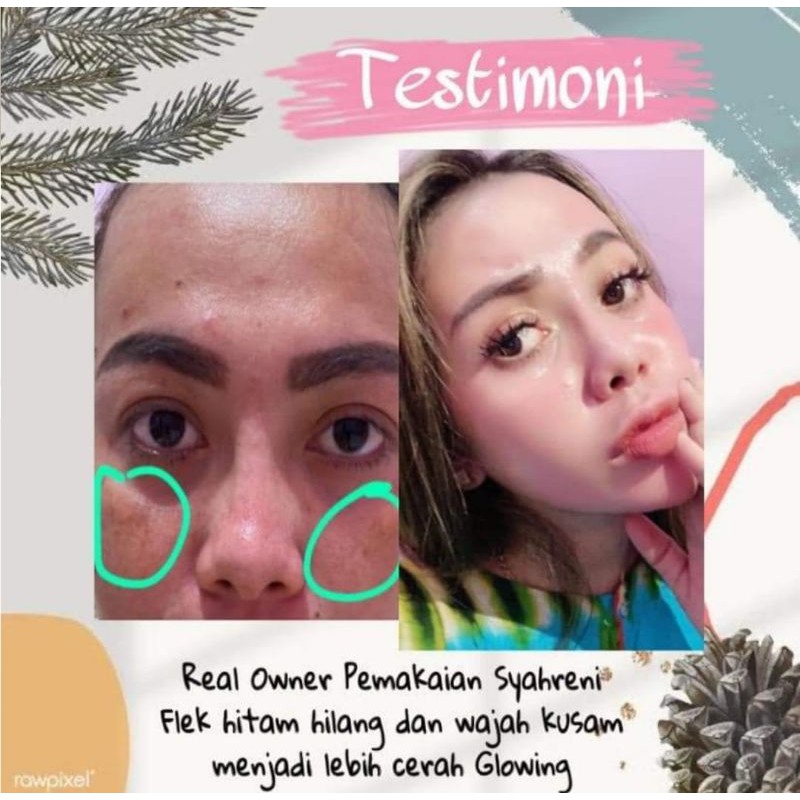 BISA COD BPOM PAKET LENGKAP SYAHRENI GLOWING SYR SYAHRAENI SET ORI PREMIUM KRIM SIANG WAJAH BEAUTY-8